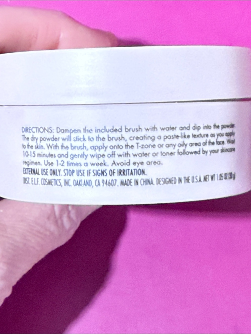 e.l.f. Oil Control Pink Powder Mask - Pink Jar - Picture 3 of 6